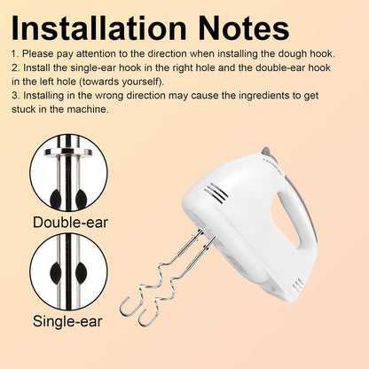 2pcs 990143000 Mixer Dough Hook for Hamilton, Stainless Steel Hand Mixer Replacement Beaters Attachments Dough Hook Accessories Compatible with Hamilton Beach 62630R 62632R 62633R