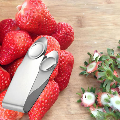 Stainless Steel Strawberry Huller Effortless Stem Removal for Berries, Dishwasher Safe, Compact & Ergonomic Kitchen Tool Kitchens Accessory Strawberry Stem Stemmer