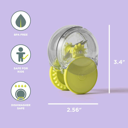 Chef’n GarlicZoom Garlic Chopper, Handheld Garlic Mincer with Rolling Action, Easy to Use and Clean, Compact Size for Quick Prep, Dishwasher Safe