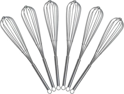 7.2 inch Mini Wire Whisk 6 Pack - Stainless Steel