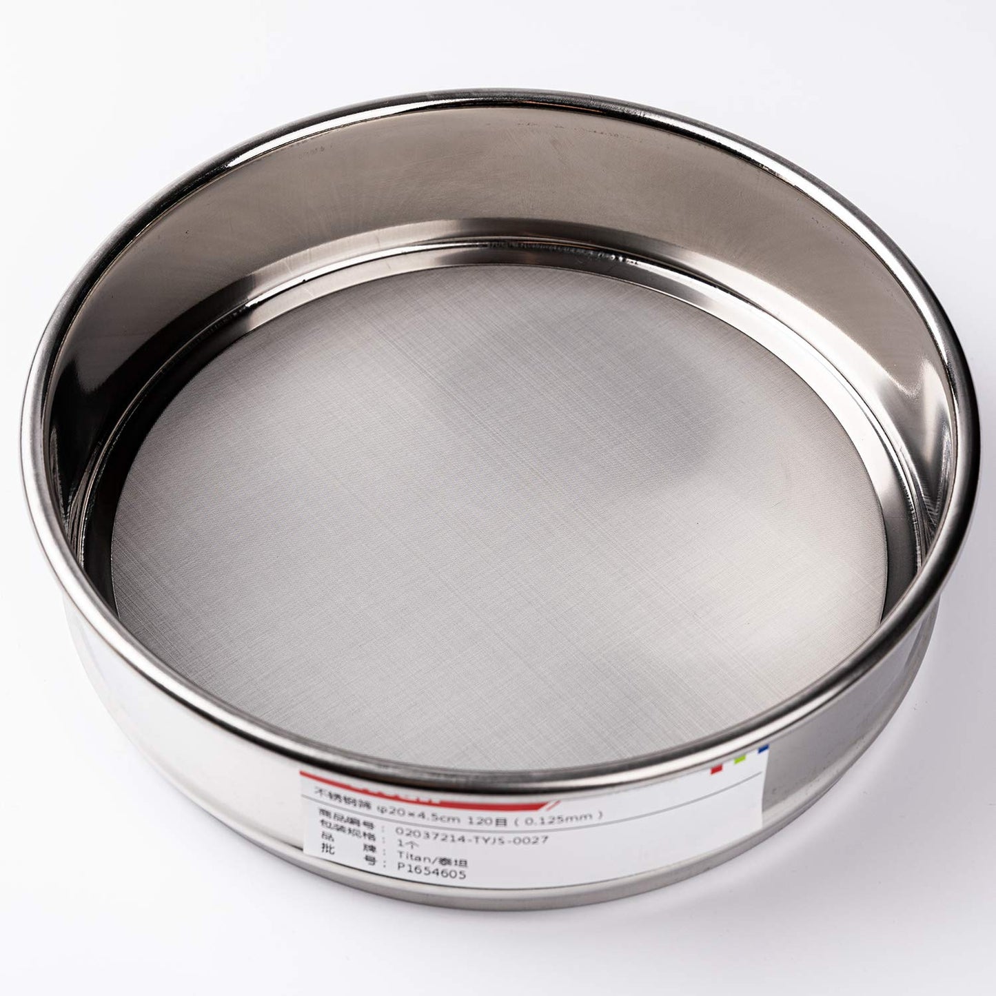 φ20×4.5cm 40 Mesh 304 Stainless Lab Sieves Economy Test Sieve 304 Stainless Steel Wire Cloth（0.45mm） - Colors B