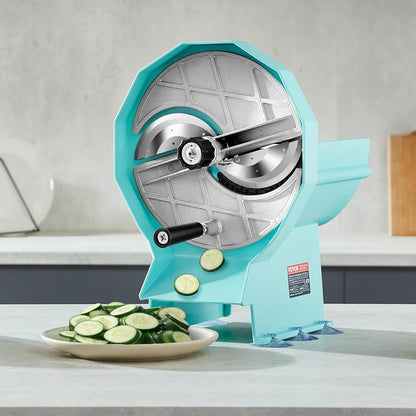 VEVOR Electric Vegetable Slicer, 0-0.5"/0-12mm Thickness Adjustable Commercial Slicer Machine, Convertible to Manual, Stainless Steel Food Cutter Slicing Machine, for Potato, Lemon, Tomato, Apple
