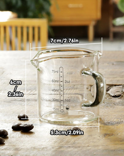 LIBWYS Glass Measuring Cup, 1000ml (32oz)+500ml (16oz) with Anti-slip Silicone Pad, Heat-resistant Borosilicate Glass Liquid Measuring Cup