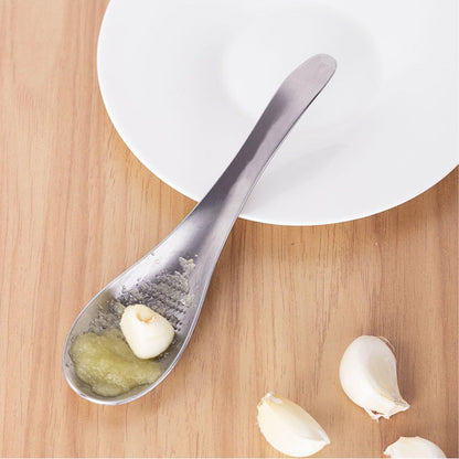 Stainless Steel Ginger Grater Spoon Lime Lemon Zester Cheese Grater Wasabi Ginger Stainless Garlic Press Grinding Gadget