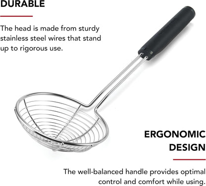 KitchenAid KE010OHOBA Classic Stainless Steel Asian Strainer