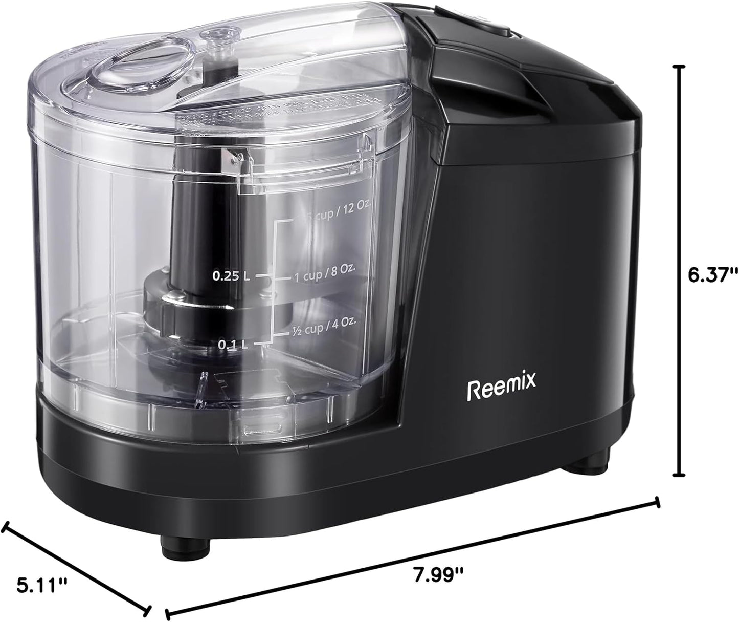 1.5-Cup One-Touch Electric Food Chopper, 100W Mini Food Processor Meat Grinder, Mix, Chop, Mince and Blend Vegetables, Fruits, Nuts, Meats, Stainless Steel Blade (Red)