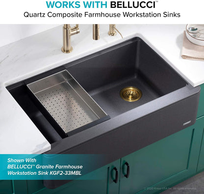 KRAUS Stainless Steel Colander for Workstation Kitchen Sink, CS-6