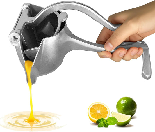 Hand Juicer Squeezer Aluminum Lemon Squeezer Citrus Juicer Hand Press Heavy Duty Manual Squeeze Extractor Tool for Pressing Pomegranates, Citrus, Oranges, and other Fruits