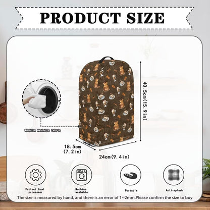 Coffee Pastry Blender Dust Cover with Drawstring Field Stand Mixer or Coffee Maker Cover Anti Fingerprint Polyester Appliance for Home Kitchen Decor
