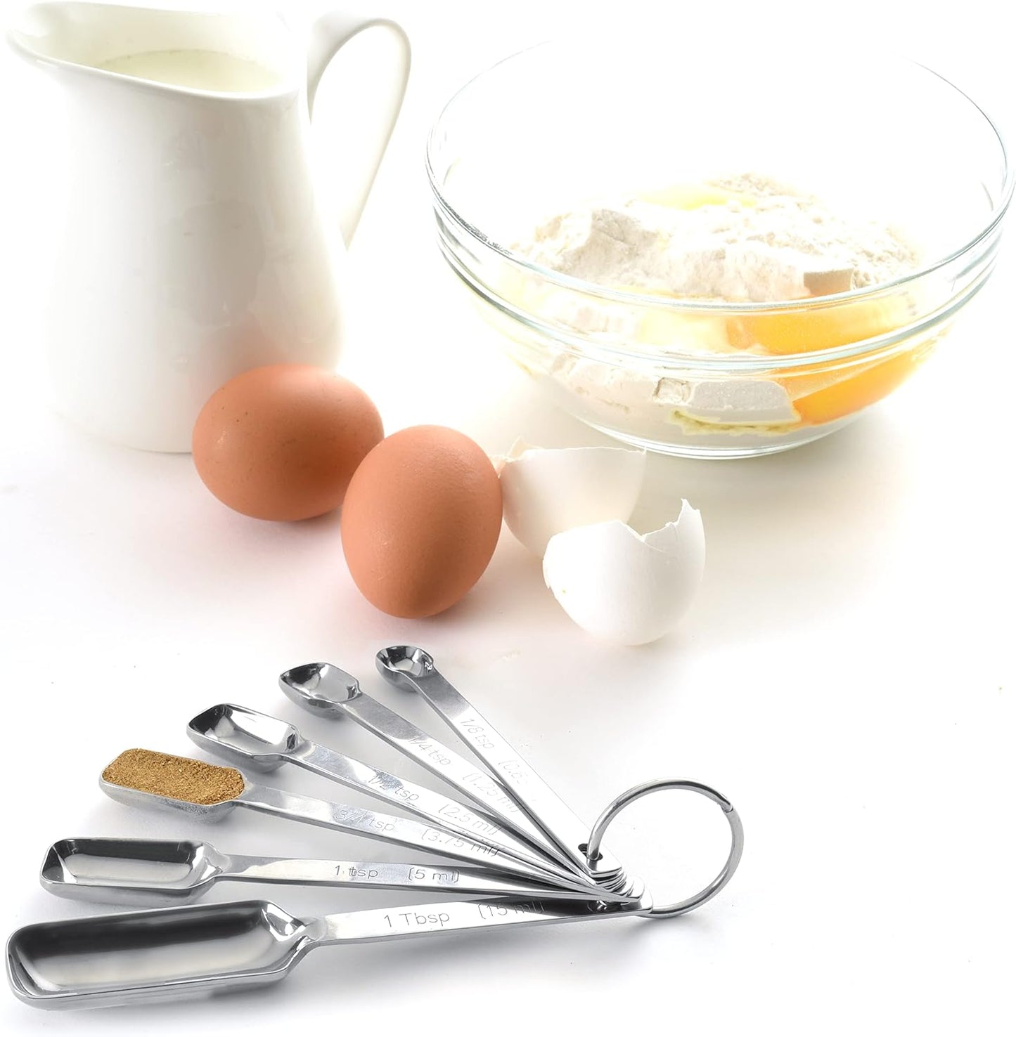 Norpro 3060 Stainless Steel Measuring Spoons, Set of 6
