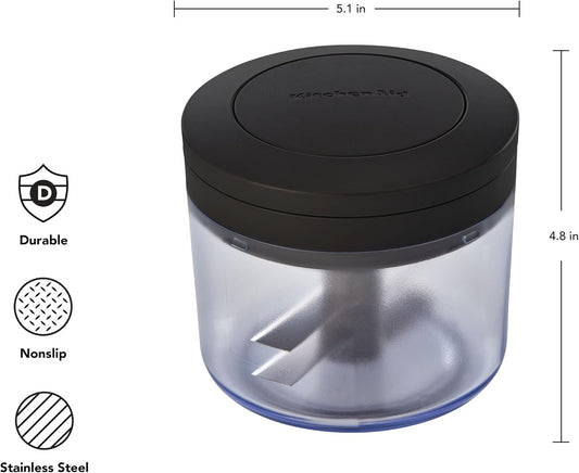 KitchenAid Manual Food Chopper, 3.8 Cup, Black