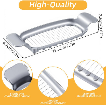 Butter Slicer Cheese Cutter Stainless Steel Multipurpose Kitchen Tool for Even Slicing of Block Butter Cheese Eggs Soft Fruits