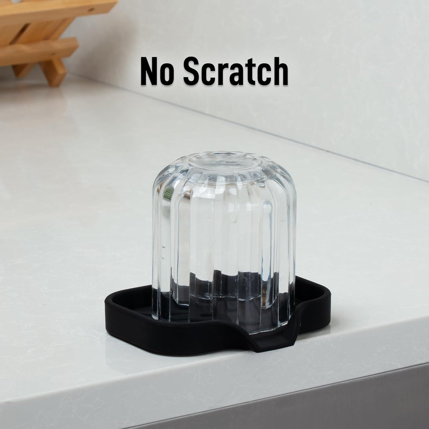 Zulay Kitchen (9x3.5in Sponge Holder for Kitchen Sink - Flexible Heavy-duty Multipurpose Sink Caddy - Counter Organizer for Kitchen, Bathroom, Makeup, Trinkets & More! (Grey)