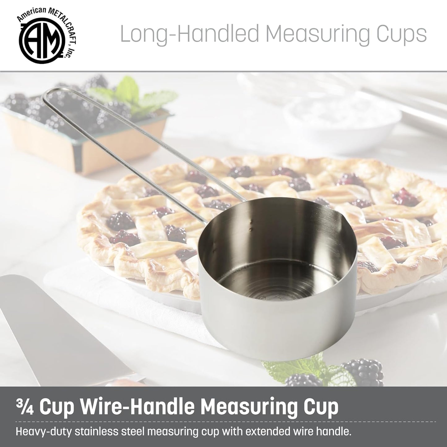 American METALCRAFT, Inc. American Metalcraft MCL125 Stainless Steel Measuring Cup, 1 1/4-Cup