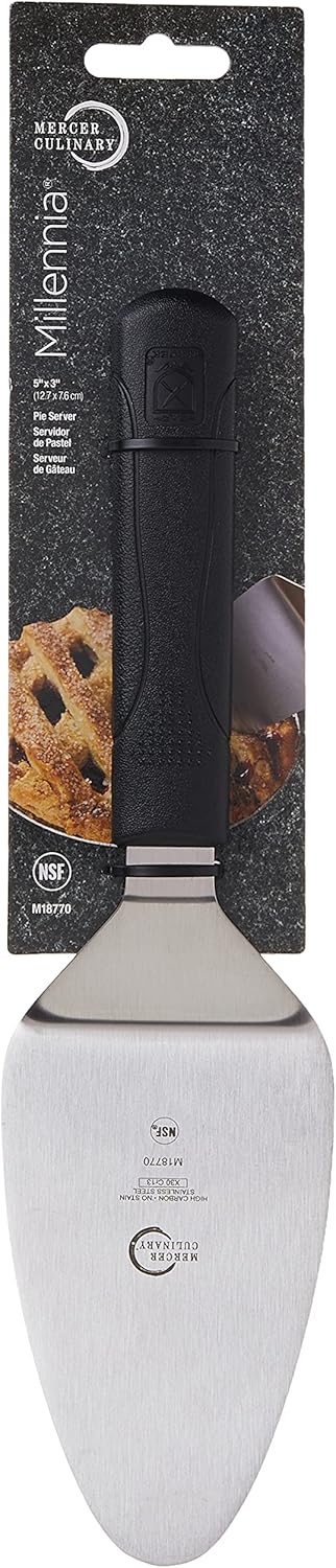 Mercer Culinary Millennia Bench Scraper, 5 7/8 Inch X 3 1/2 Inch Blade, Black Handle