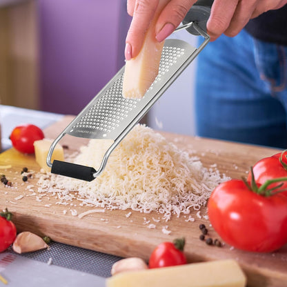 Zester Grater with Handle, Cheese Grater Handheld Lemon Zester Stainless Steel Graters for Kitchen Nutmeg Grater Citrus Zester Ginger Grater Tool for Cheese Spices Chocolate Zucchini Kitchen Gadgets
