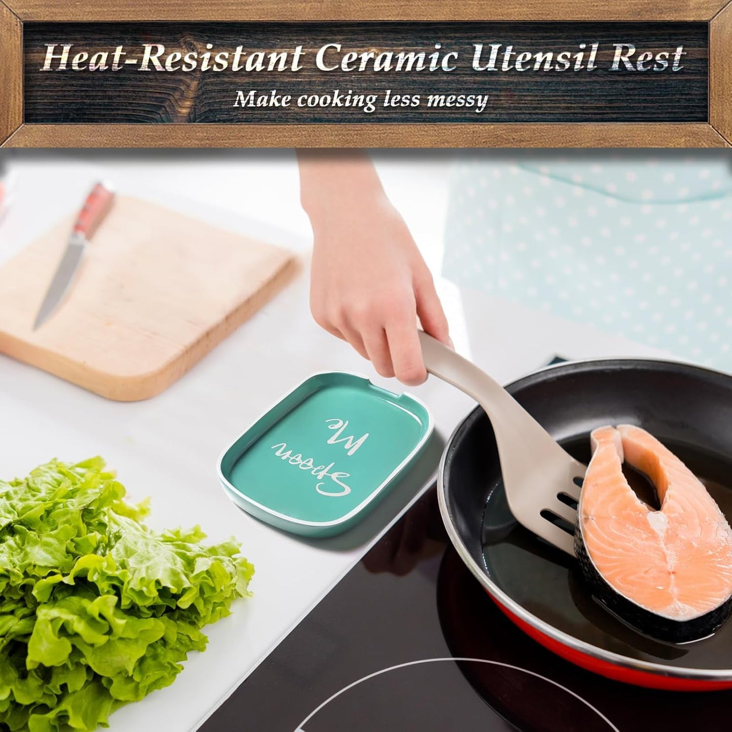 Ceramic Spoon Rest for Stove Top, Large Spoon Holder for Kitchen Counter, White Coffee Spoon Rest, Heat-Resistant Cooking Utensil Rest, Modern Farmhouse Kitchen Décor