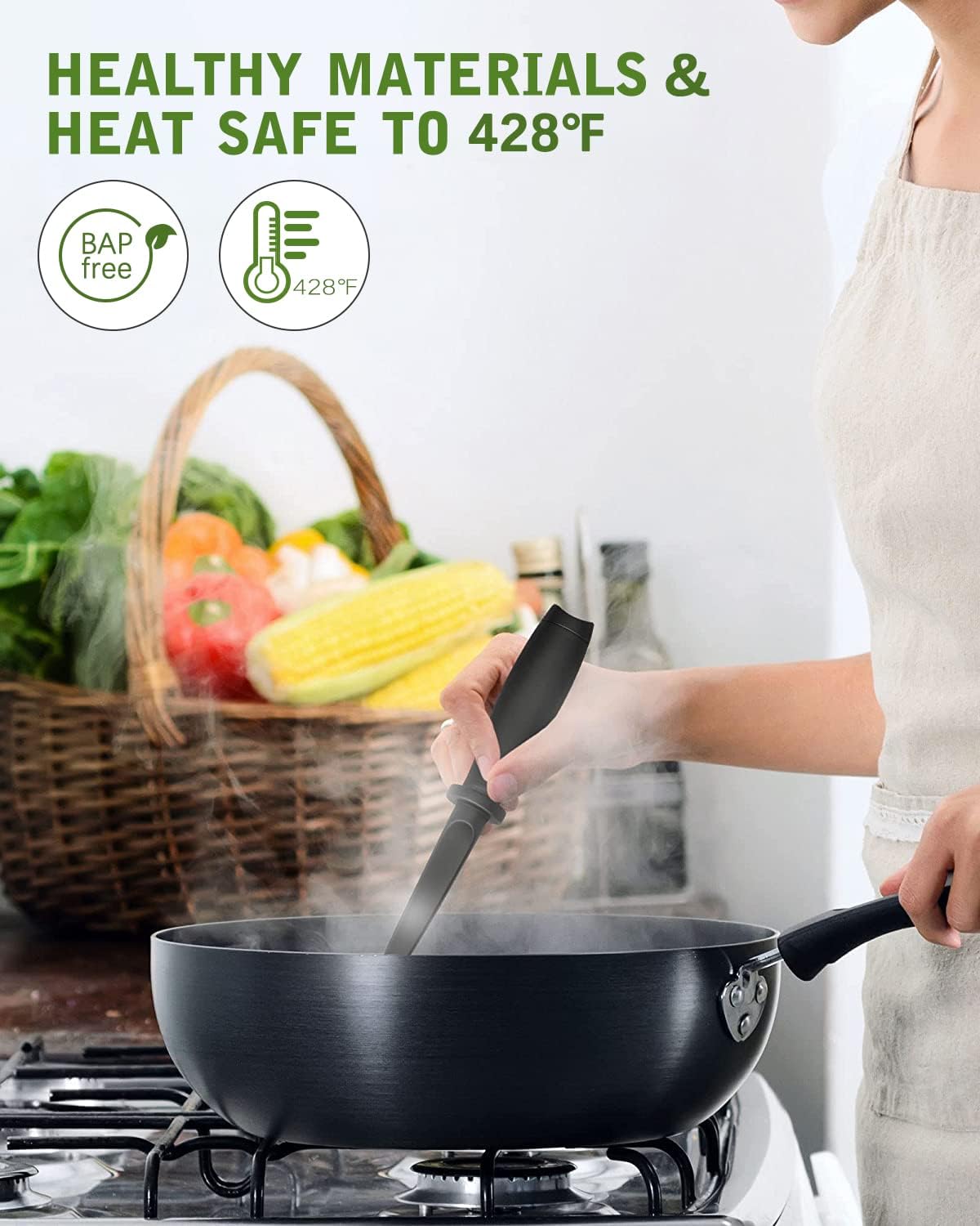 Upgrade Meat Chopper, Heat Resistant Meat Masher for Hamburger, Ground Beef Smasher, Nylon Hamburger Grinder Utensil for Ground Beef, Non Stick Mix Ground Chopper, Mix and Chop Potato Masher Tool