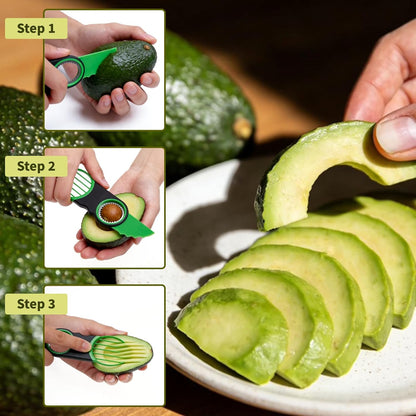 Aichoof 3 in 1 Avocado Slicer,Dishwasher Safe