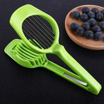 Leadigol Stainless Steel Egg Slicer Boiled Egg Cutter Handheld Mushroom Kiwi Divider Tomato Cutter Egg Split Device Home Kitchen Bar Tool Multi-purpose Slicing Mould