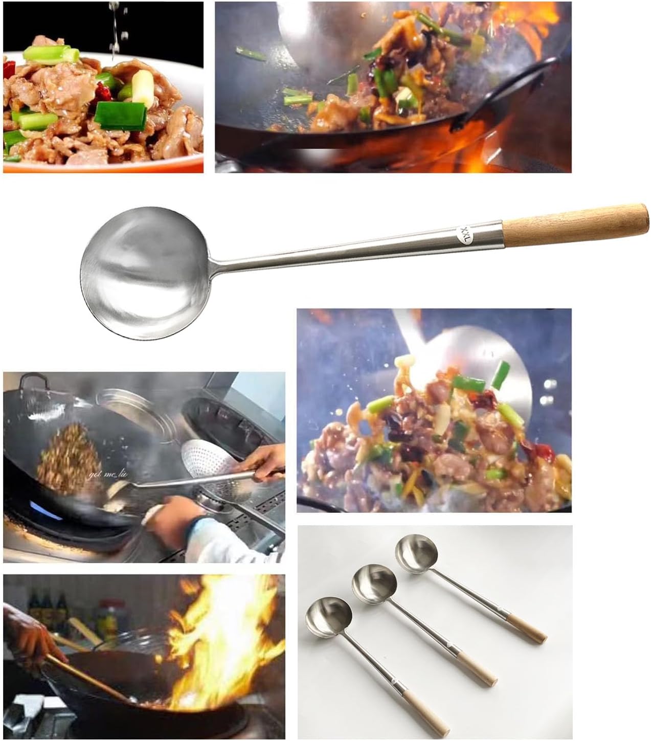 Sunrise Kitchen Supply Commercial Grade Wok Ladle 18" (#2)