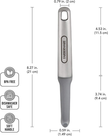 Farberware Professional Stainless Steel Soft Can Opener, 7.36-Inch, Gray
