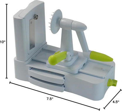 "Southern Homewares 3-Blade Spiral Vegetable Slicer - Zucchini, Spaghetti Noodle Maker for Fruits & Veggies, Tabletop Design"