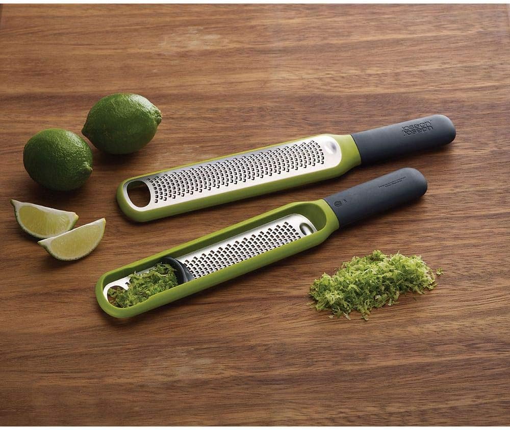 Joseph Joseph 20049 Handi-Zest Multi-Function Zester with Blade Wiper, Green
