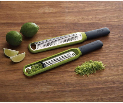 Joseph Joseph 20049 Handi-Zest Multi-Function Zester with Blade Wiper, Green