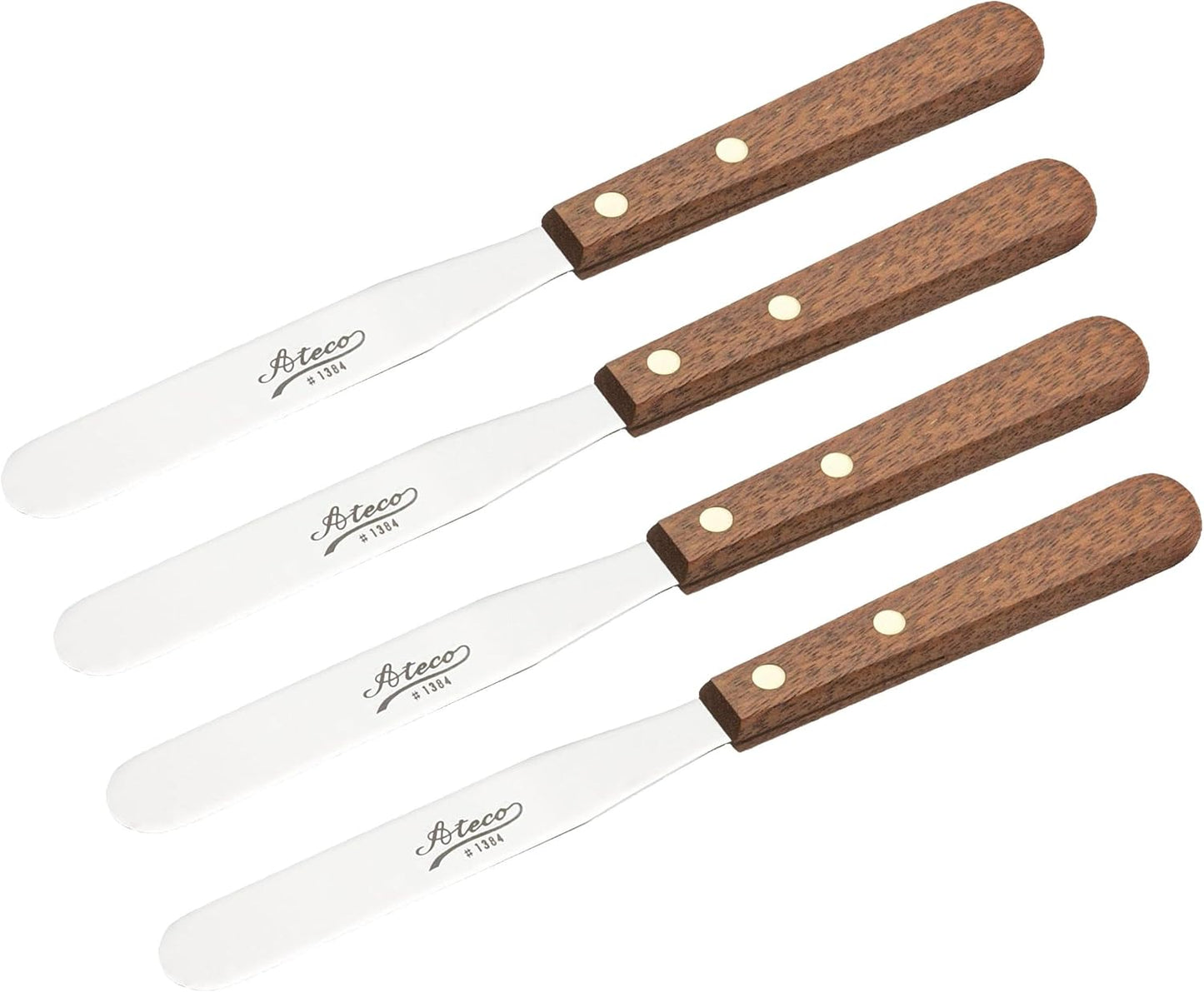 Ateco Straight Spatula, 4.5 Inch, Wood