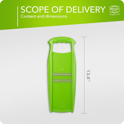 BORNER Roko PowerLine | Vegetable Grater Börner - Quality Made in Germany, Color:Orange