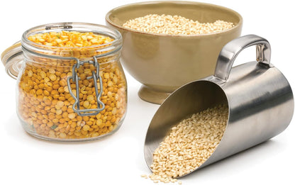 RSVP International Endurance Kitchen Collection Measuring Tools, Dishwasher Safe, Scoop & Measure, Stainless Steel