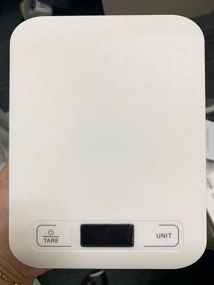 Digital Shipping Scale,Stainless Steel Panel, Accurate Portable Postal Scale for Packages, Small Business,Kitchen, Food, Handmade, Liquids, and Boutique (Rose Gold Battery(5kg/1g))