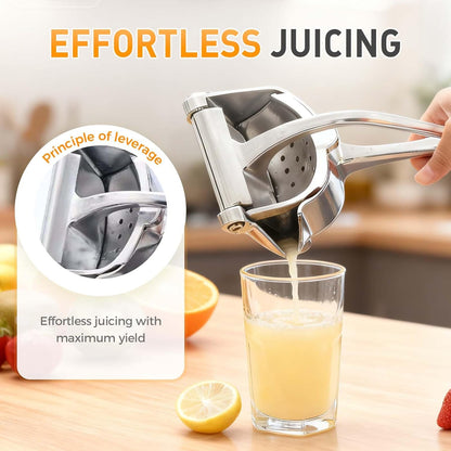 Fresh Fruit Juice Extractor, 2026 New Heavy Duty Hand Juicer Squeezer Lemon Juicer Manual Hand Press with Ergonomic Grip, Easy to Clean for Orange Citrus Lime Grapefruit Home Kitchen Tool (1)