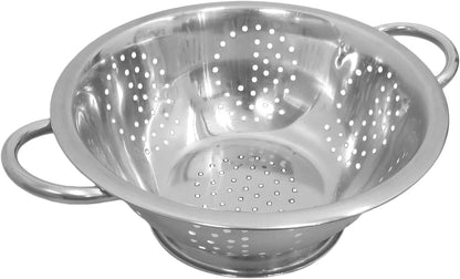 Winco Aluminum Colander with Base, 8-Quart, Medium