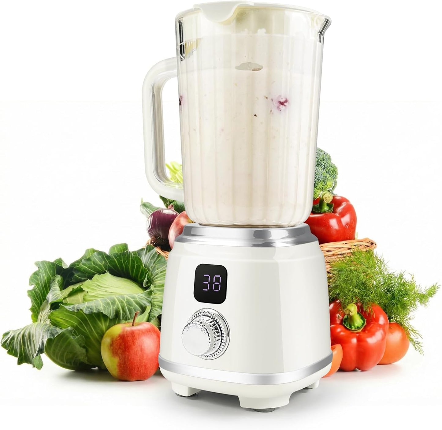 SUNHAIXIA Rechargeable Electric Juicer - Citrus Juicer with Type-c Rechargeable for Orange, Lemon and Grapefruit Juicing. (White-45Watts)