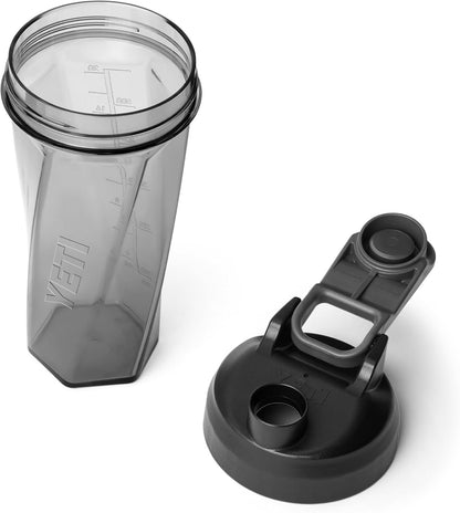 YETI Yonder Helimix Vortex Blender Shaker Bottle Holds up to 20oz | No Blending Ball or Whisk | USA Made | Portable Pre Workout Whey Protein Drink Shaker Cup | Dishwasher Safe, Clear