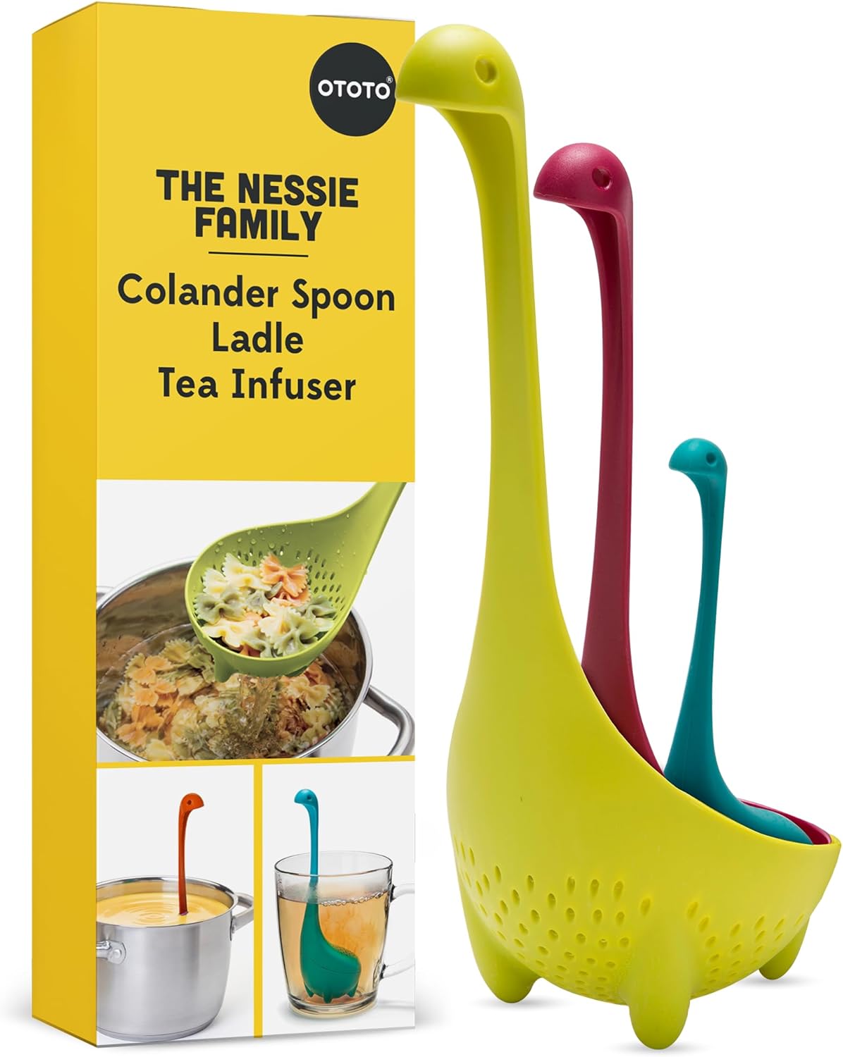 OTOTO The Original Nessie Ladle - Soup Ladle, Cute Gifts, Funny Kitchen Gadgets, Loch Ness design, Cooking Gifts for Mom - Cute and Practical Kitchen Utensils - Unique Gifts for Women