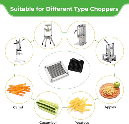 Replacement Chopper Blade Commercial Vegetable Chopper Dicer Stainless Steel Blade for Fruit Cutting Machine Tomato French Fries Cutter (3/8″ Blade)
