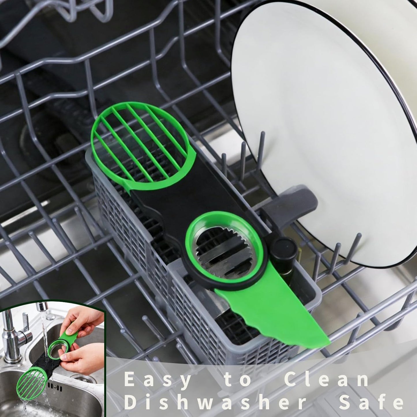 Aichoof 3 in 1 Avocado Slicer,Dishwasher Safe