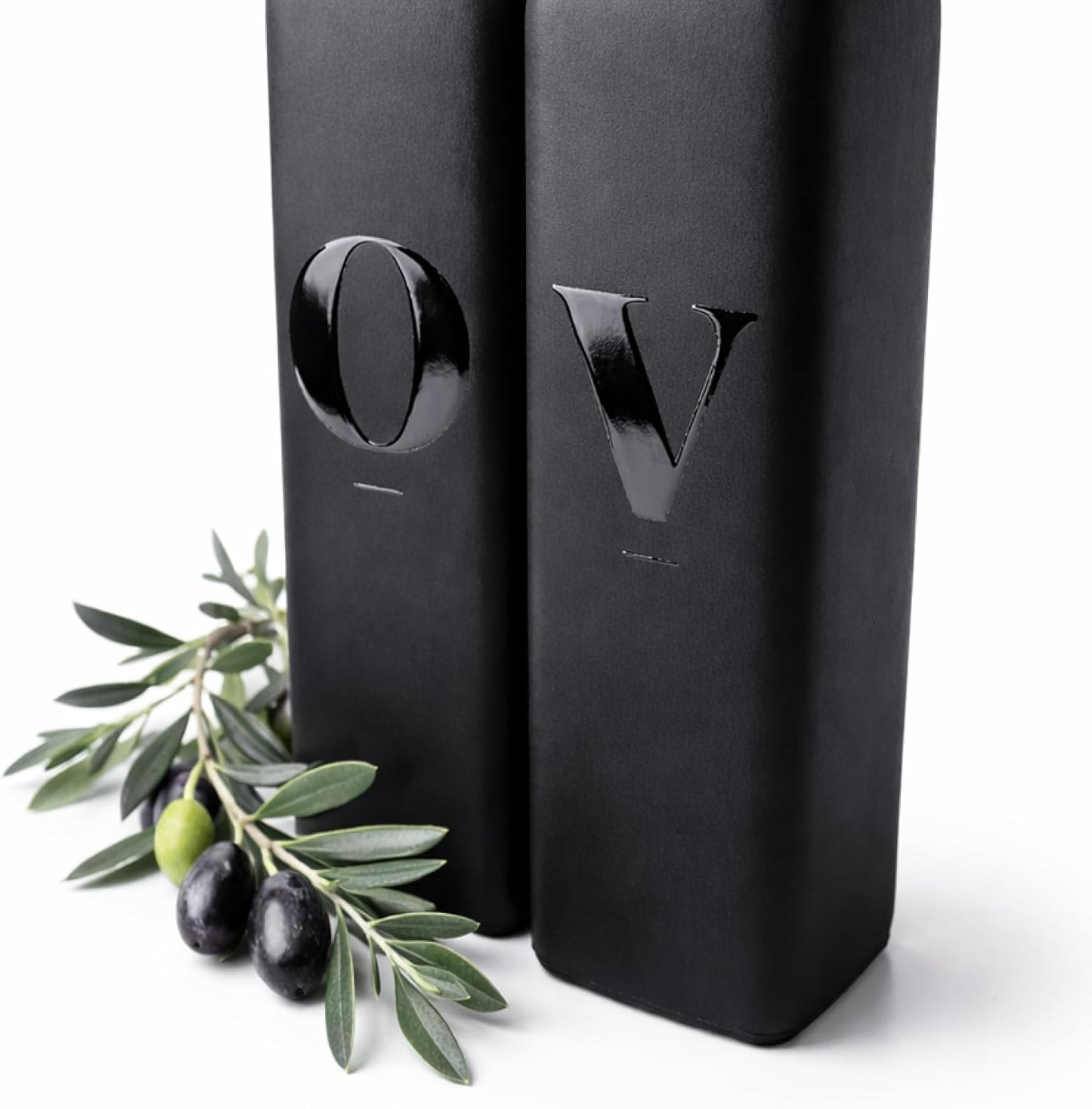 Olive Oil & Vinegar Dispenser Bottle Set with Stainless Steel Spouts & Funnel - Elegant Cooking Oil Cruet Dispenser for Kitchen - 500ml - Set of 2