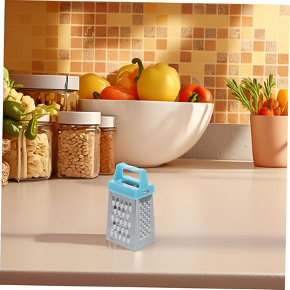 PRETYZOOM Mini Stainless Steel Cheese Grater Box with Non-Slip Handle Multipurpose Hand Grater for Cheese Garlic Ginger and Vegetable Slicing Compact 2.63 Inch Kitchen Shredder Set of 30