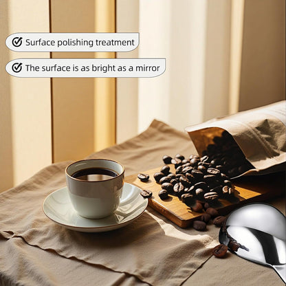 1 Tbsp(30ml) Coffee Scoop,Stainless Steel Measuring Spoons for Coffee,Protein Powder,Sugar,Easy Read Laser Engraved Mark,Short Handle Fits in Container,Rust-Resistant,Drop-Resistant (2T 30ml)