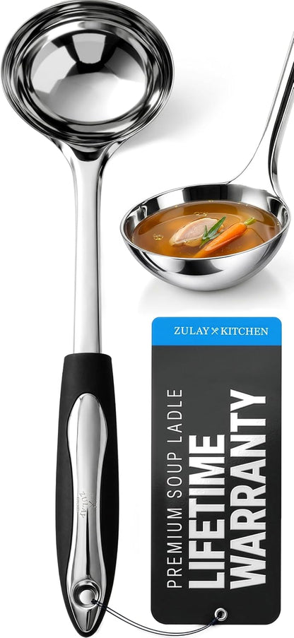 Zulay Kitchen Stainless Steel Spatula - 14.8” Heat-Resistant Metal Slotted Turner for Cooking, Frying & Grilling - Durable, Rust-Proof & Dishwasher Safe Kitchen Utensil for Everyday Use
