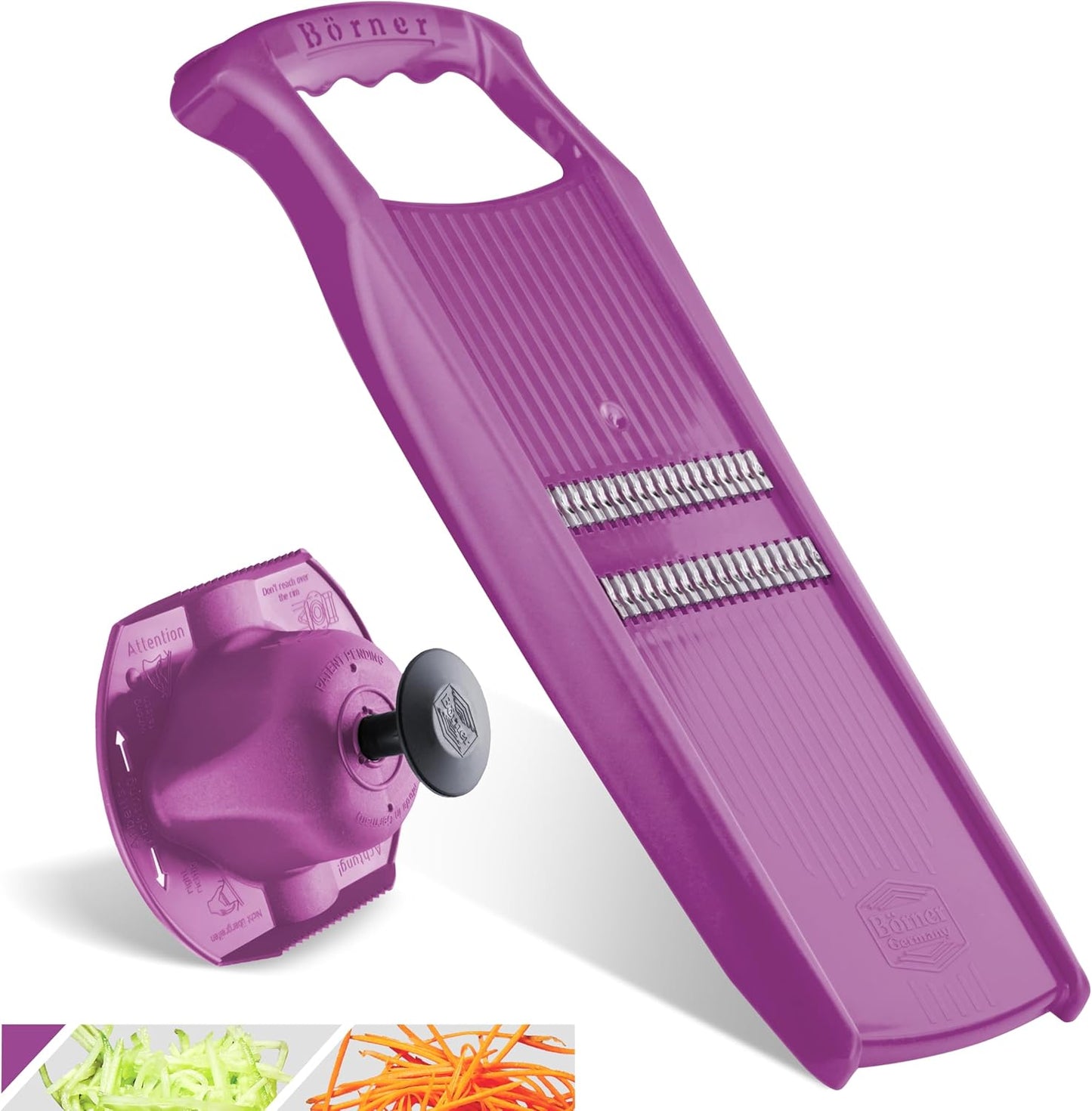 BORNER Roko PowerLine | Vegetable Grater Börner - Quality Made in Germany, Color:Orange