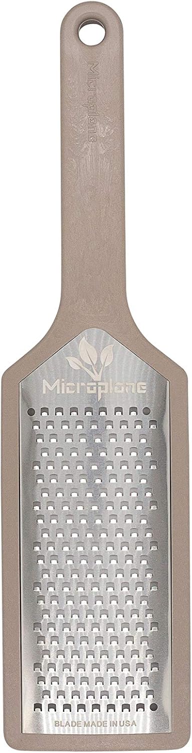 Microplane EcoGrate Series - Fine Cheese Grater with Peacock Blue Frame | USA-Made Blade
