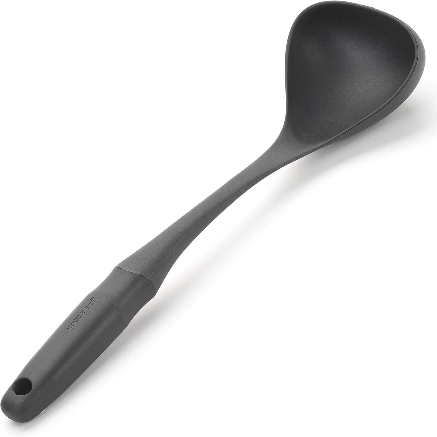 GoodCook Touch Serving and Cooking Nylon Ladle, Black