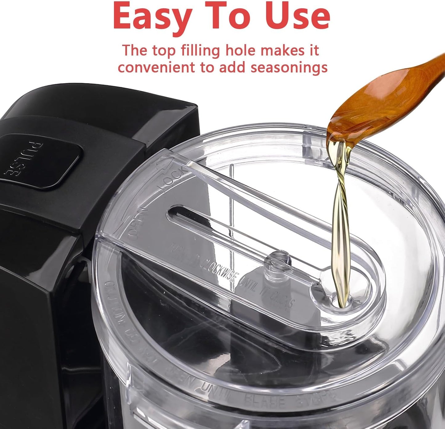 Liebe&Lecker Mini Food Processor,1.5 Cup Mini Chopper for Cutting Vegetable, Garlic,Onion and Meat