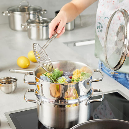 Rosle 95681 Stainless Steel Wire Kitchen Skimmer Ladle with Round Handle