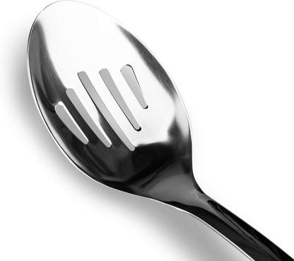 Stainless Steel Slotted Turner Spatula, Metal Spatula for Cast Iron & Stainless Steel Pans, Thin Edge Kitchen Turner for Eggs, Pancakes, Burgers, Dishwasher Safe